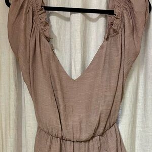Wishlist Light Purple Linen Romper women’s size small